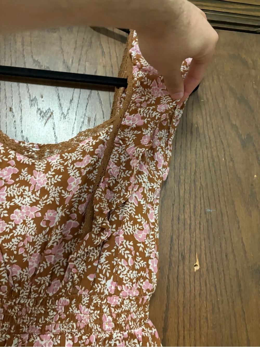 American eagle boho summer shirt bohemian ruffle floral tiered dress mini sz xs